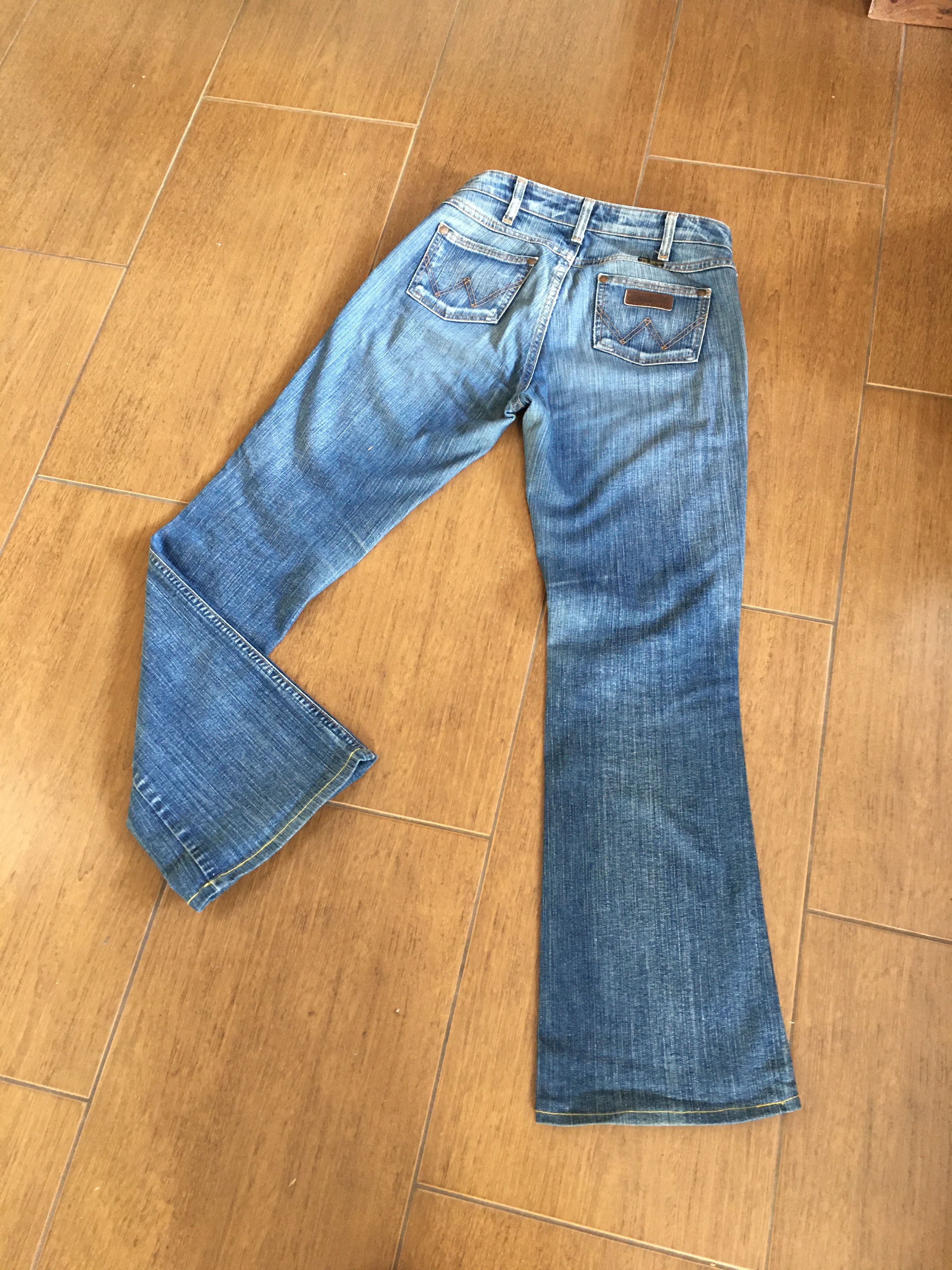 Spodnie jeansy, Wrangler, rozmiar W30, L 34, granatowe