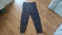 Spodnie haremki alladynki w kwiaty damskie M / L
