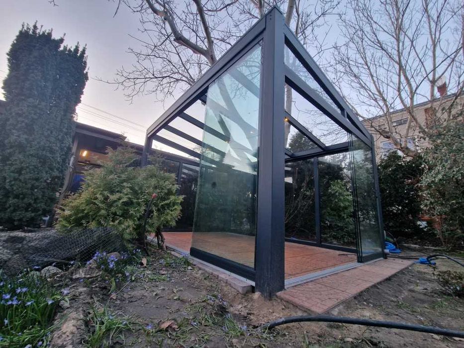 Zadaszenie Tarasu Aluminiowe wiata szkło Ogród zimowy Pergola