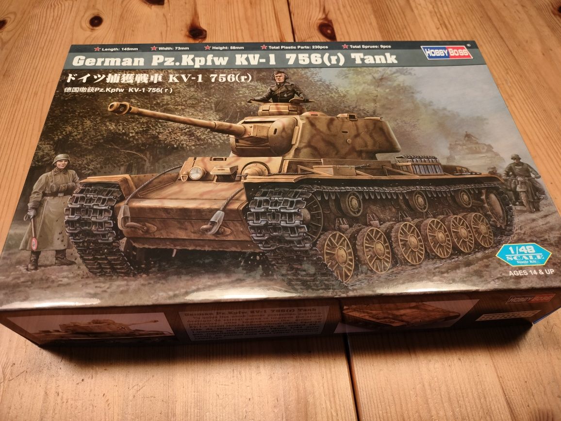 Hobby Boss German Pz.Kpfw KV-1 756 Tank model do sklejania