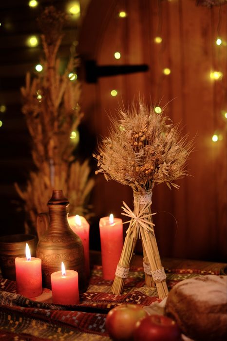 Дідух сноп із пшениці різдвяний дідух