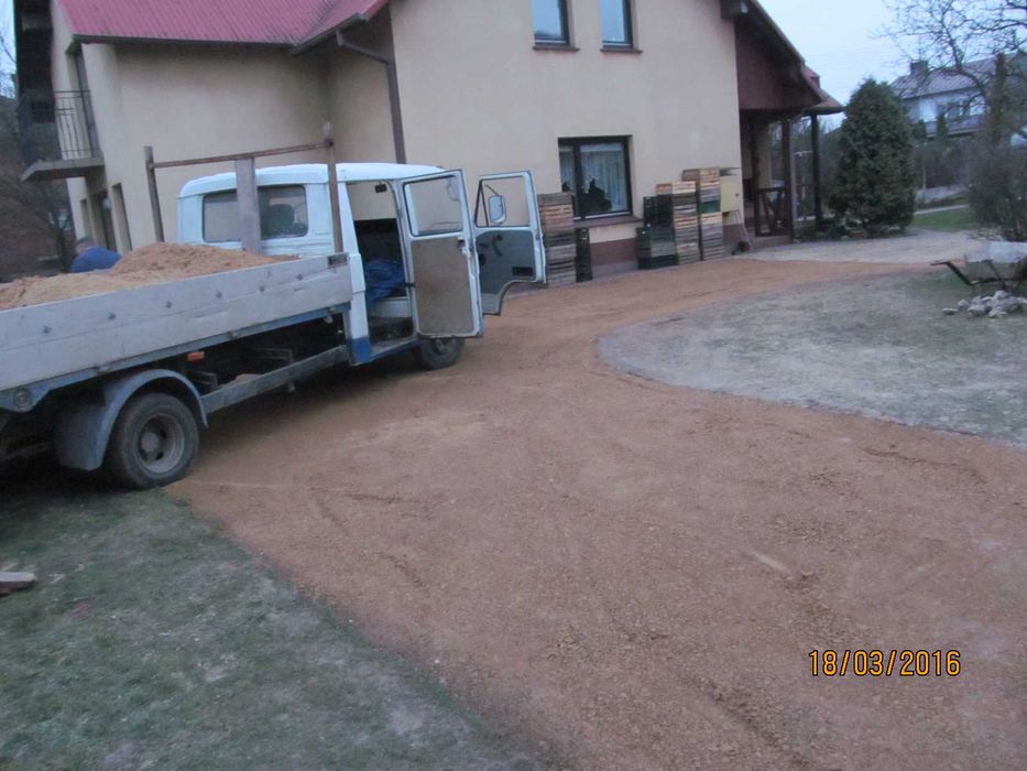 utwardzenia terenu ,zageszczanie, kruszywo