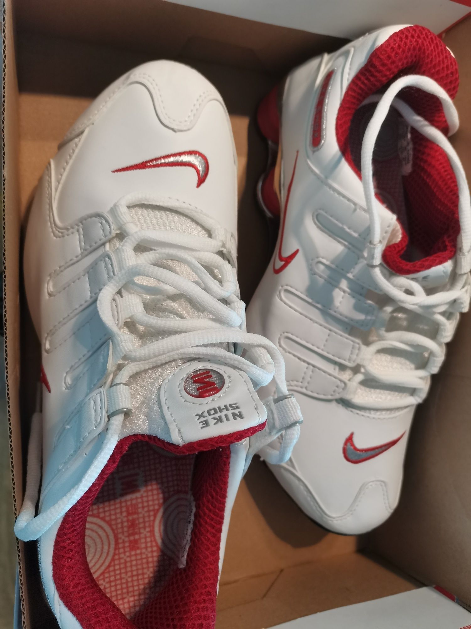 Nike shox white red 43 unikat