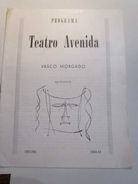 programa teatro antigo Avenida Vasco Morgado O Rinoceronte