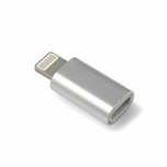 Adapter REVERSE Micro/Lightning srebrny,