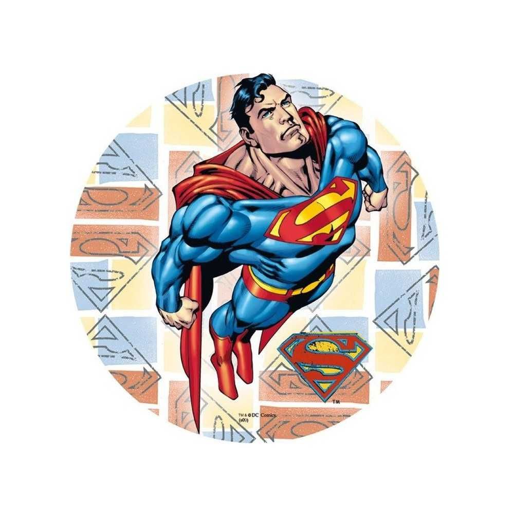 opłatek na tort superman
