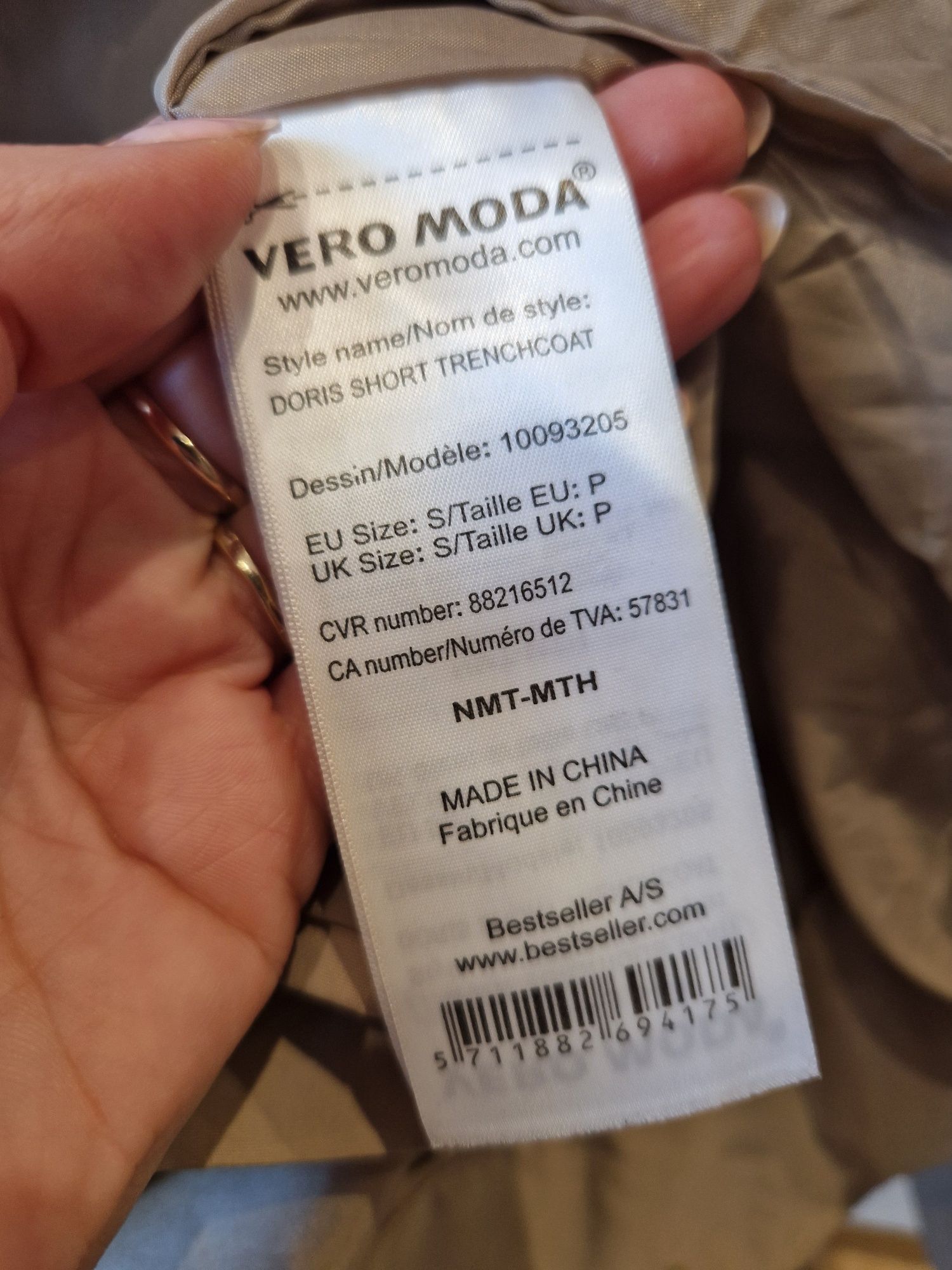 Kurtka trencz krótką Vero Moda rozmiar S