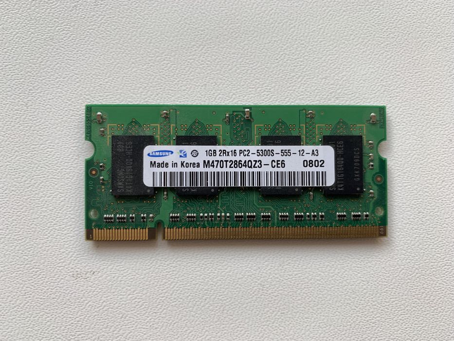 Продам оперативну пам’ять до ноутбука DDR2 1GB та DDR на 512 MB