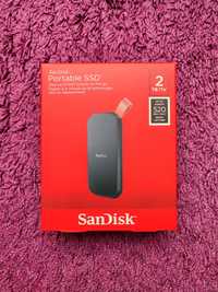 Dysk SanDisk Portable SSD 2TB. USB-C: USB 3.2 gen2. Fabrycznie nowy.