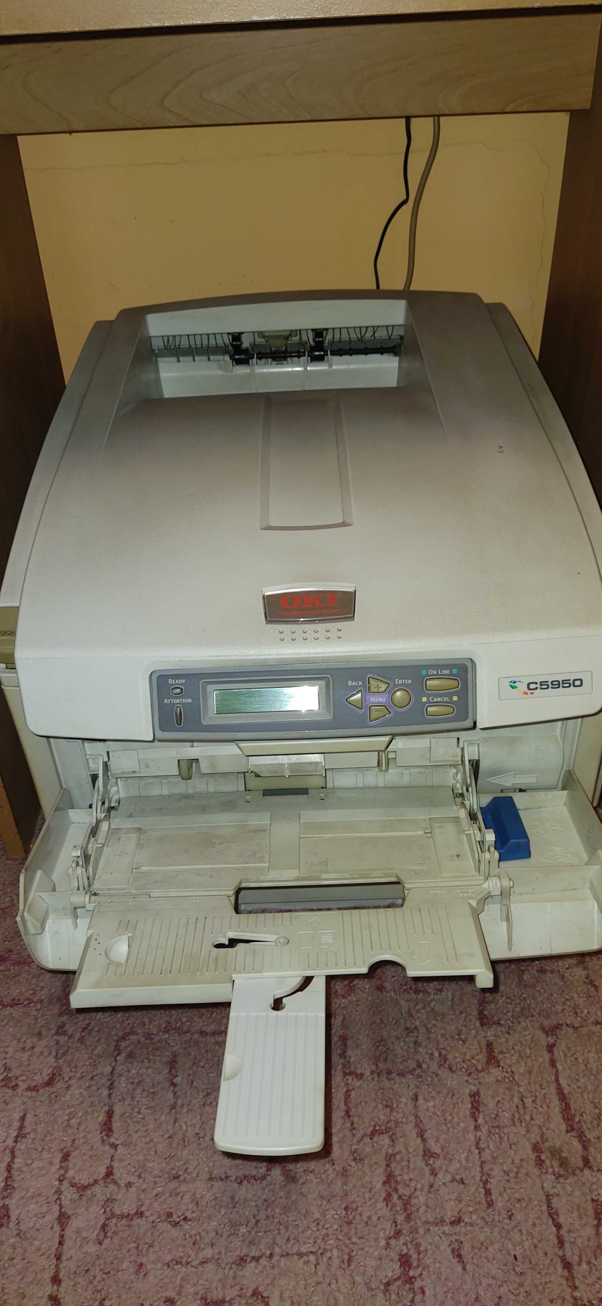 Drukarka laserowa OKI C5950 kolorowa dupleks druk obustronny gramatura