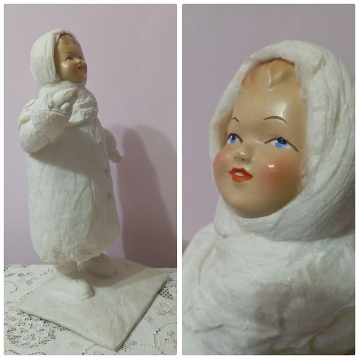 Снегурочка опилки ф-ка Победа Киев 1962г ёлочная игрушка СССР