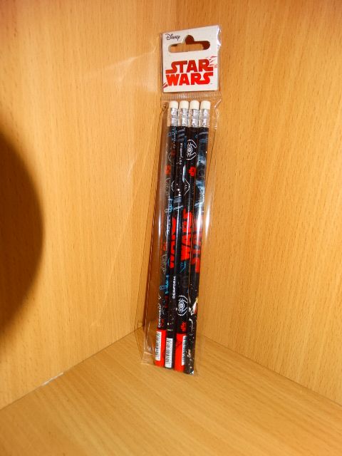 MiszMasz# Star Wars Piórnik + Ołówek 4 szt Gwiezdne Wojny Disney Nowe!