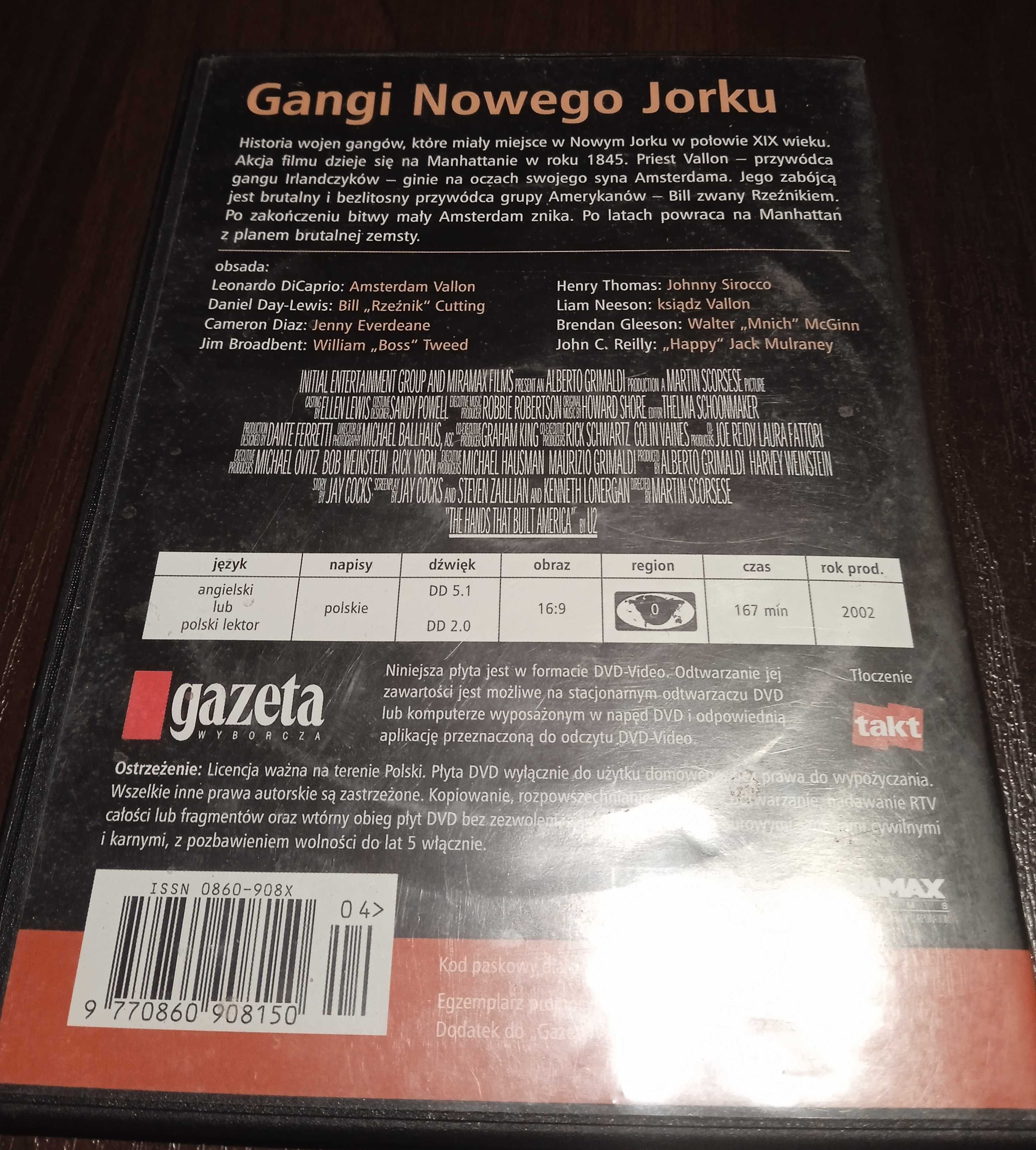 Gangi Nowego Jorku - film na DVD + Bonusy -okazja!