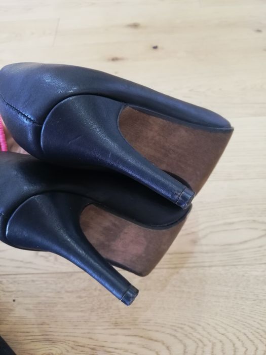 Szpilki czarne rozmiar 37 buty na obcasie