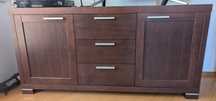 Komoda Paged, fornir wenge, 3 szuflady