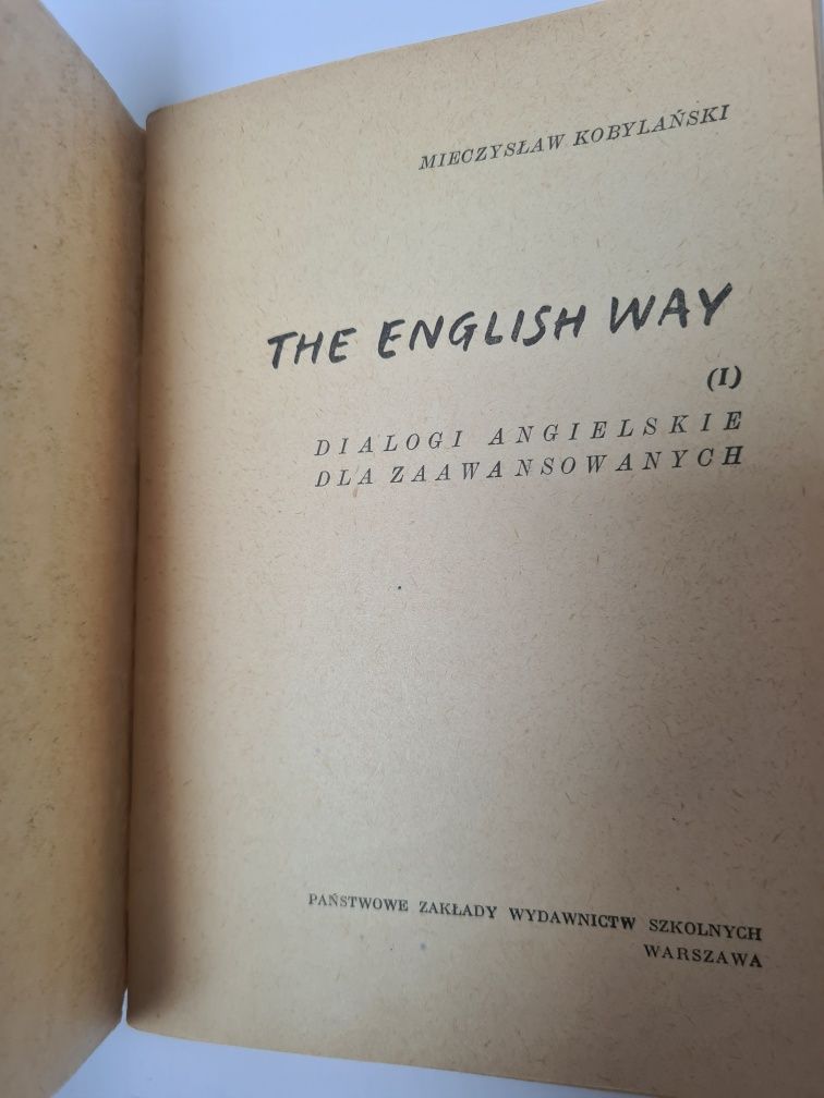 The English way - Mieczysław Kobylański. Książeczka