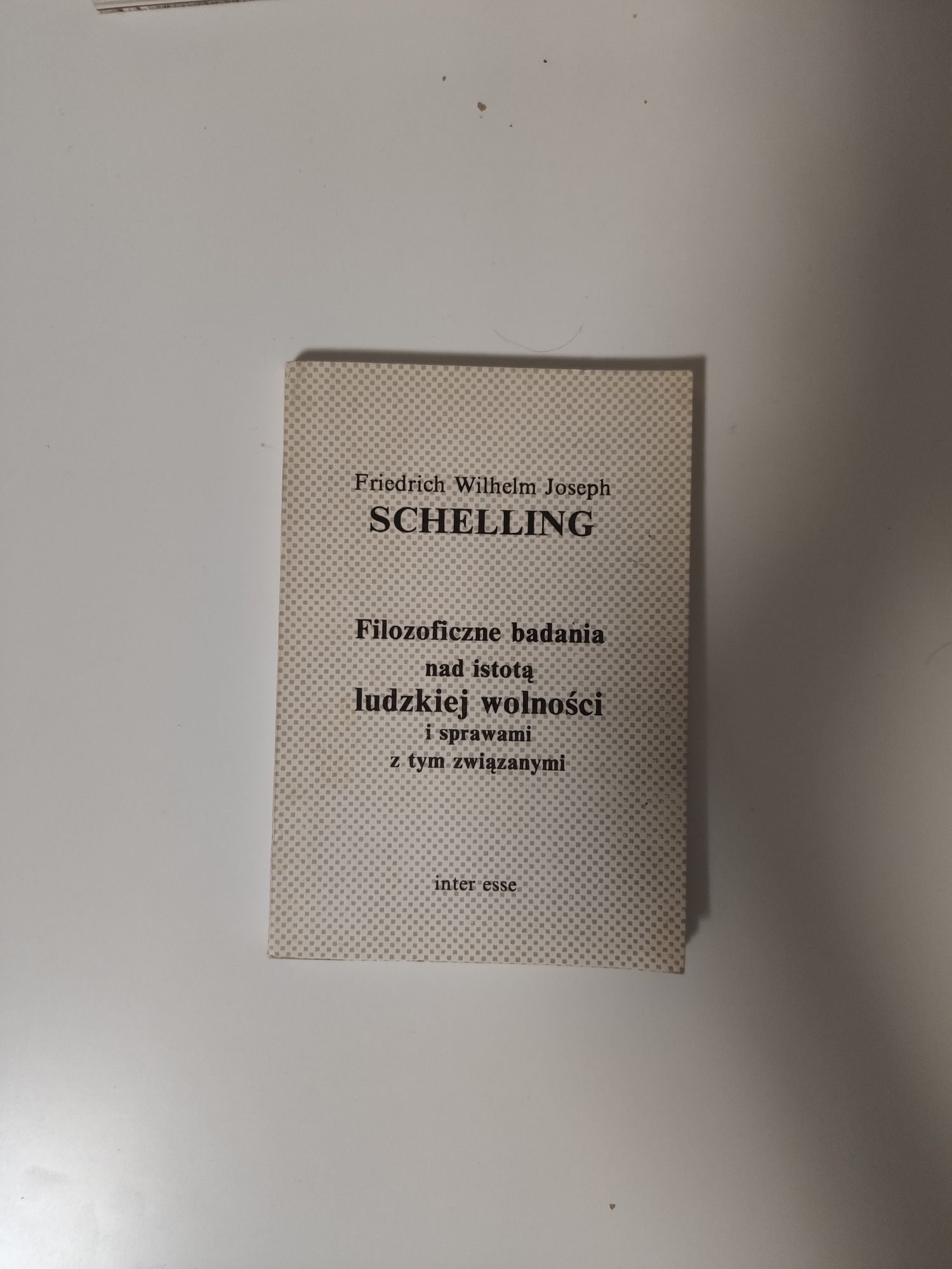 Schelling, Filozoficzne badania nad istotą ludzkiej wolności