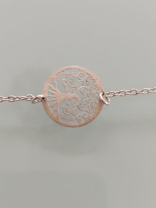 linda pulseira em prata com a árvore da vida