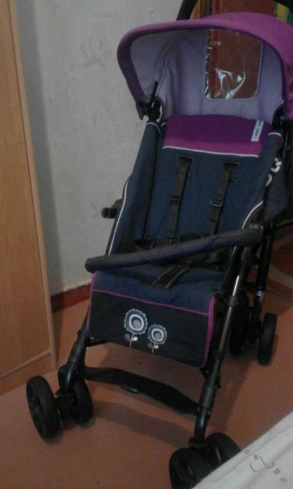 Jane Nanuq коляска трость, фиолетовая, компактная ,прогулочная, NANUQ