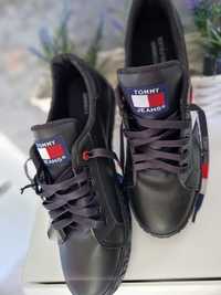 Męskie buty Tommy Hilfiger nowe czarne 43