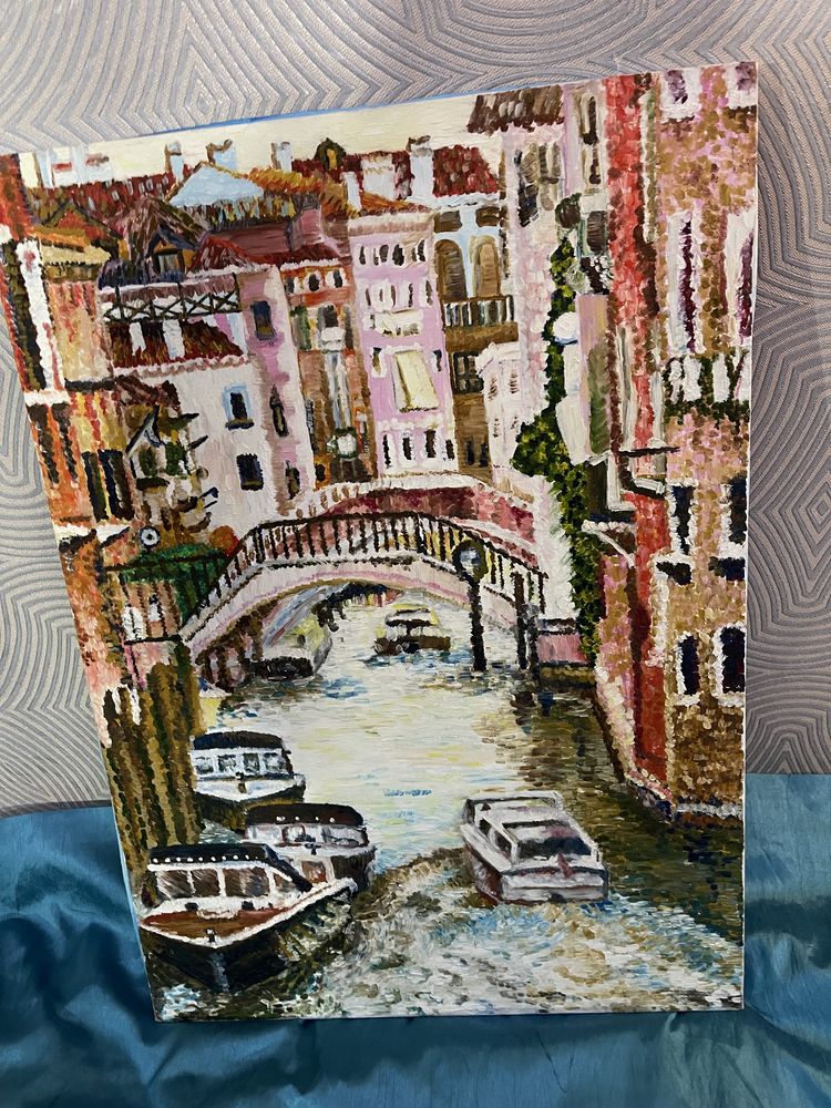 Картина, олія, золст на підрамнику Венеція