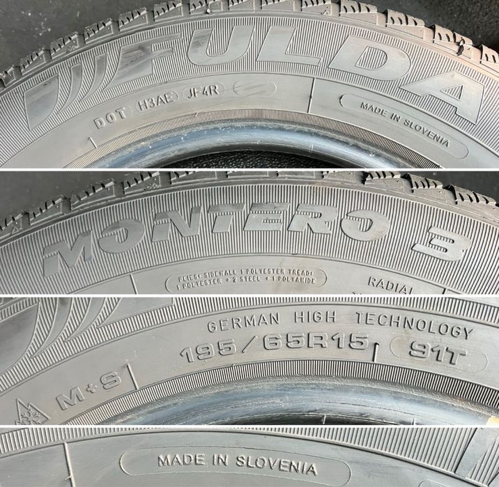 FULDA 195 65 r15 Kristall Montero 3 SLOVENIA ЗИМА комплект 4 штуки