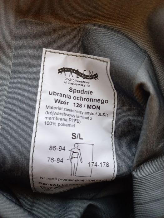 Ubranie ochronne wz 128/mon