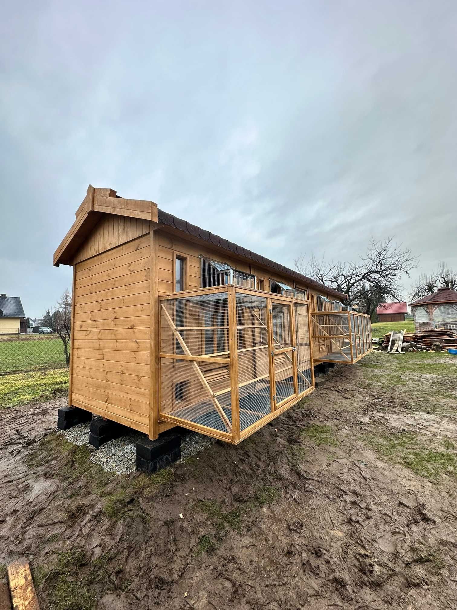 Gołębnik 9x2m wzw z pełnym wyposażeniem