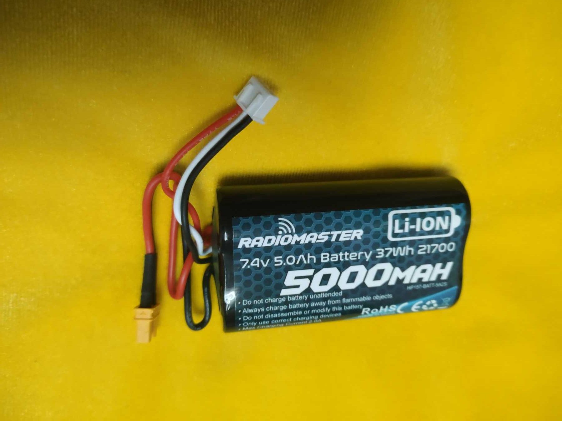 Новый аккумулятор для пульта Li-Ion Radiomaster 5000mAh 7.4V 2S XT30