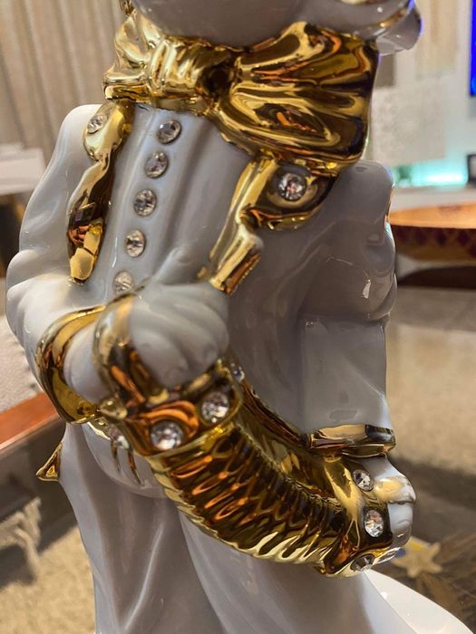 Estatueta de palhaço com brilhantes swarovski