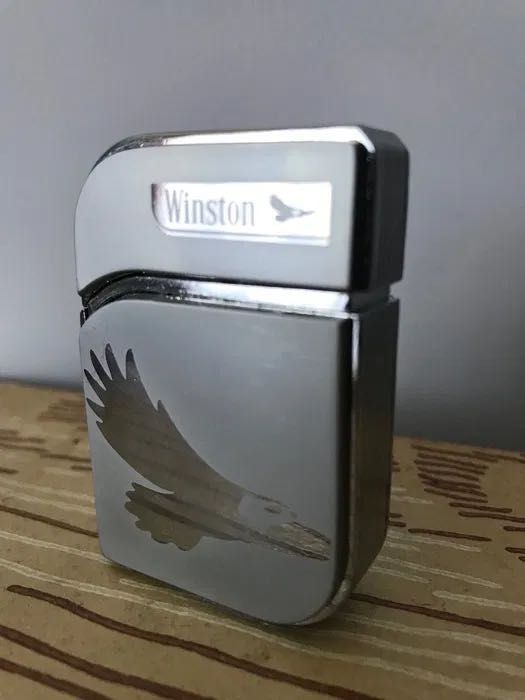Нова. Турбо газова запальничка Вінстон з орлом. Зажигалка.