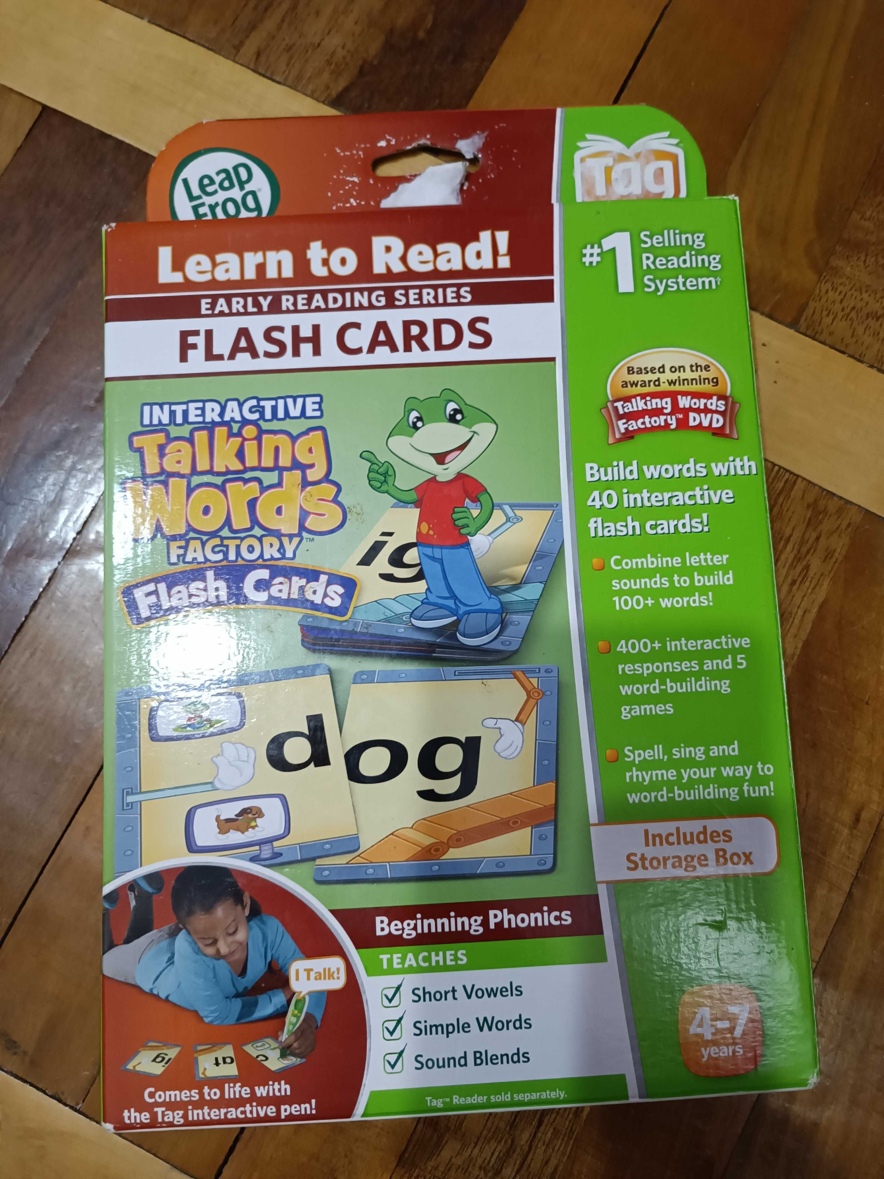 Leap Frog Tag LeapReader Interactive Letter Factory Flash Cards
