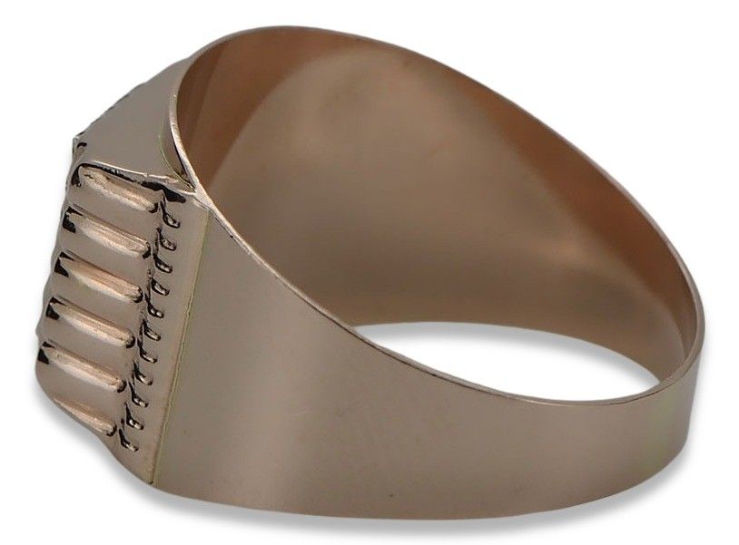 Złoty sygnet męski 14k 585 z czerwonego różowego złota Gdańsk