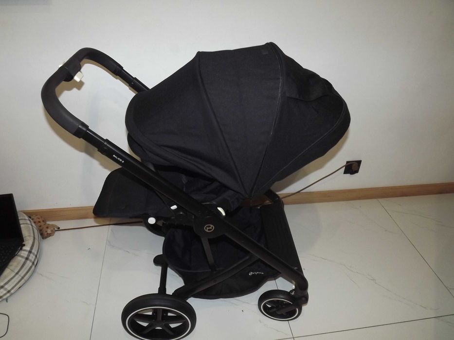 Cybex balios s lux deep black 3w1 Baza i fotelik cybex B.dobry stan