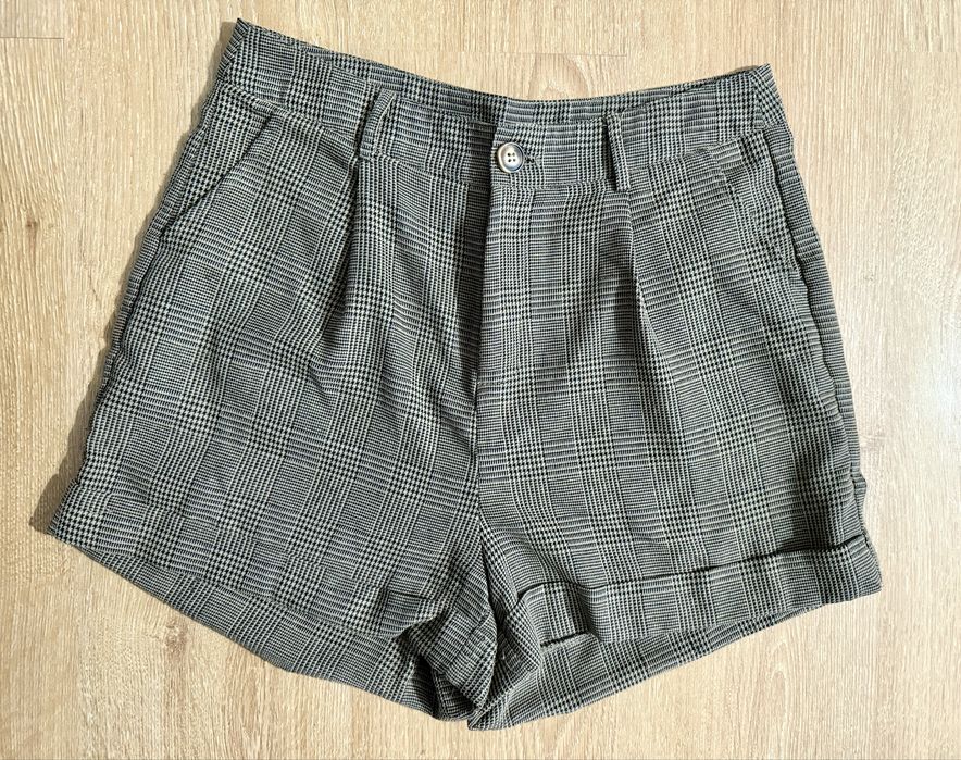 Calções Xadrez Castanhos