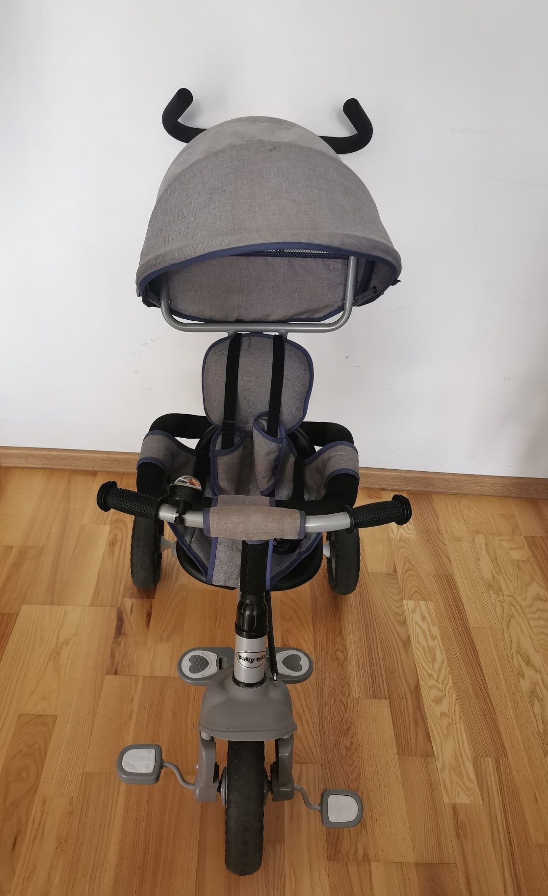 Rowerek trójkołowy, Baby Mix, Rapid, szary