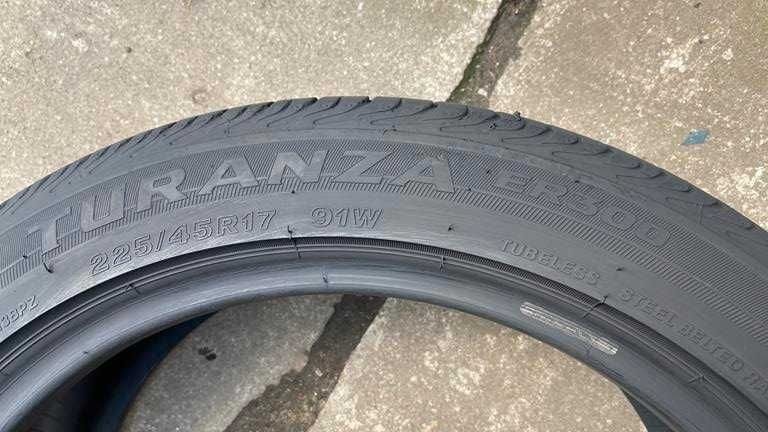 oL.8288 Opony 225/45R17 Bridgestone Turanza ER300 4szt RUDA ŚLĄSKA