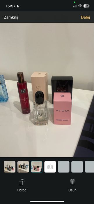 Buteleczki po oryginalnych perfumach