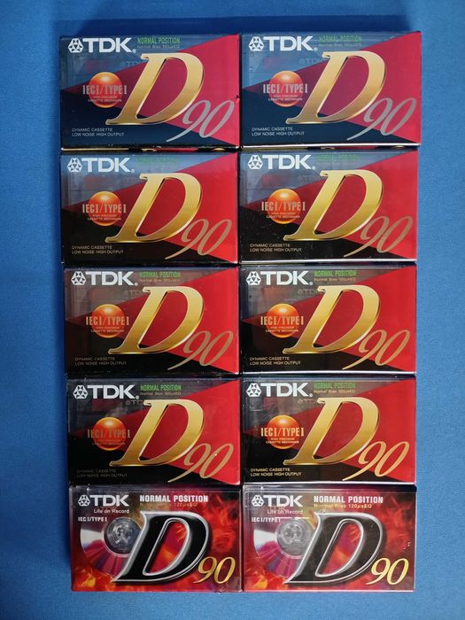 10 cassetes novas seladas TDK D90