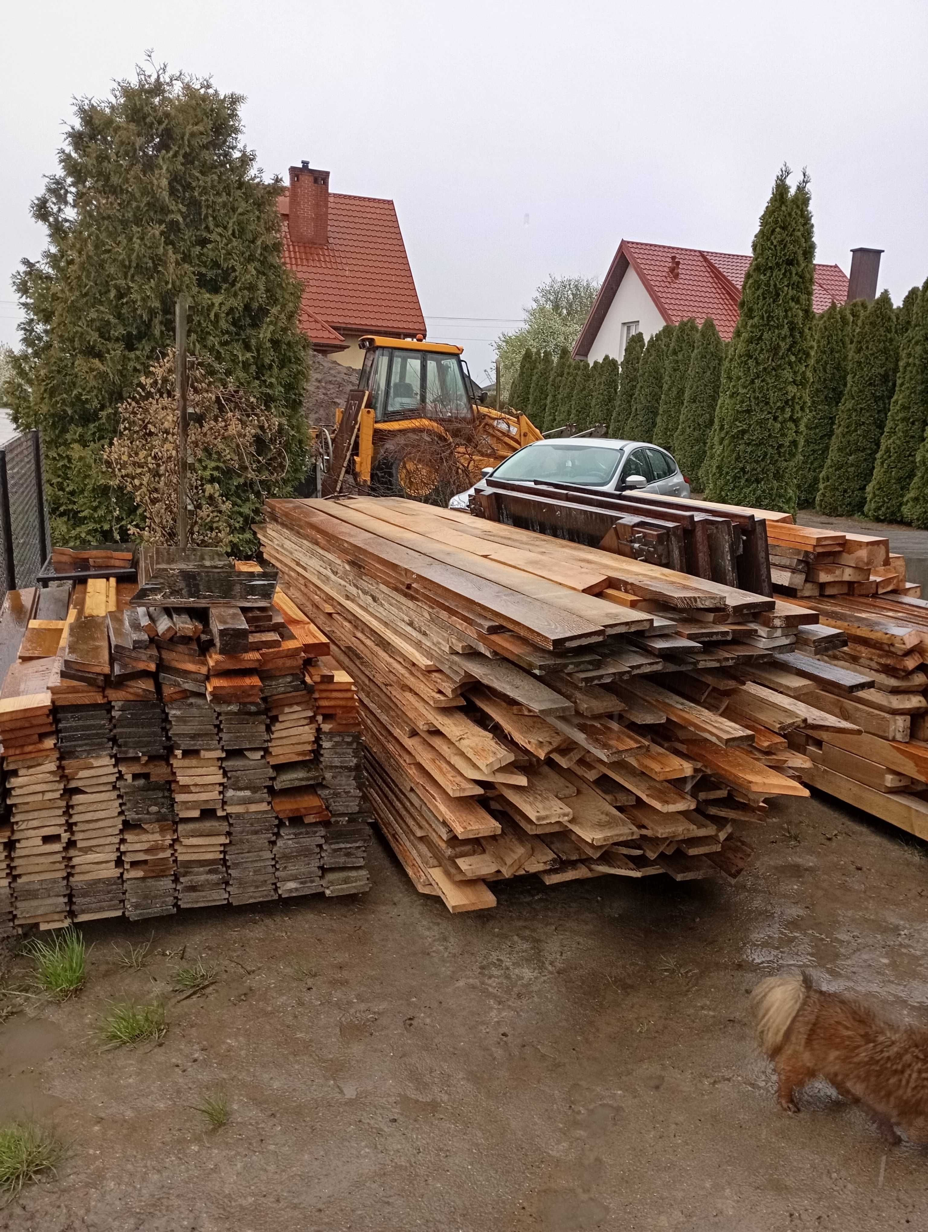 Sprzedam drewno po rozbiórce budynku gospodarczego