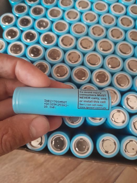 Аккумулятори 21700 58Т 5500mAh/10А