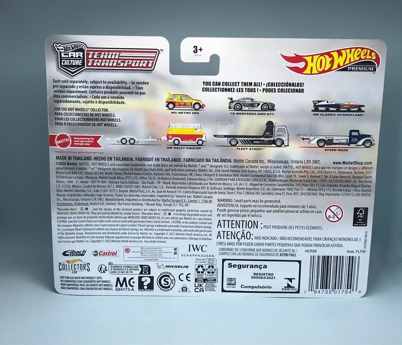 Team Transport Mercedes-AMG GT3 & Fleet Street / Hot Wheels Premium