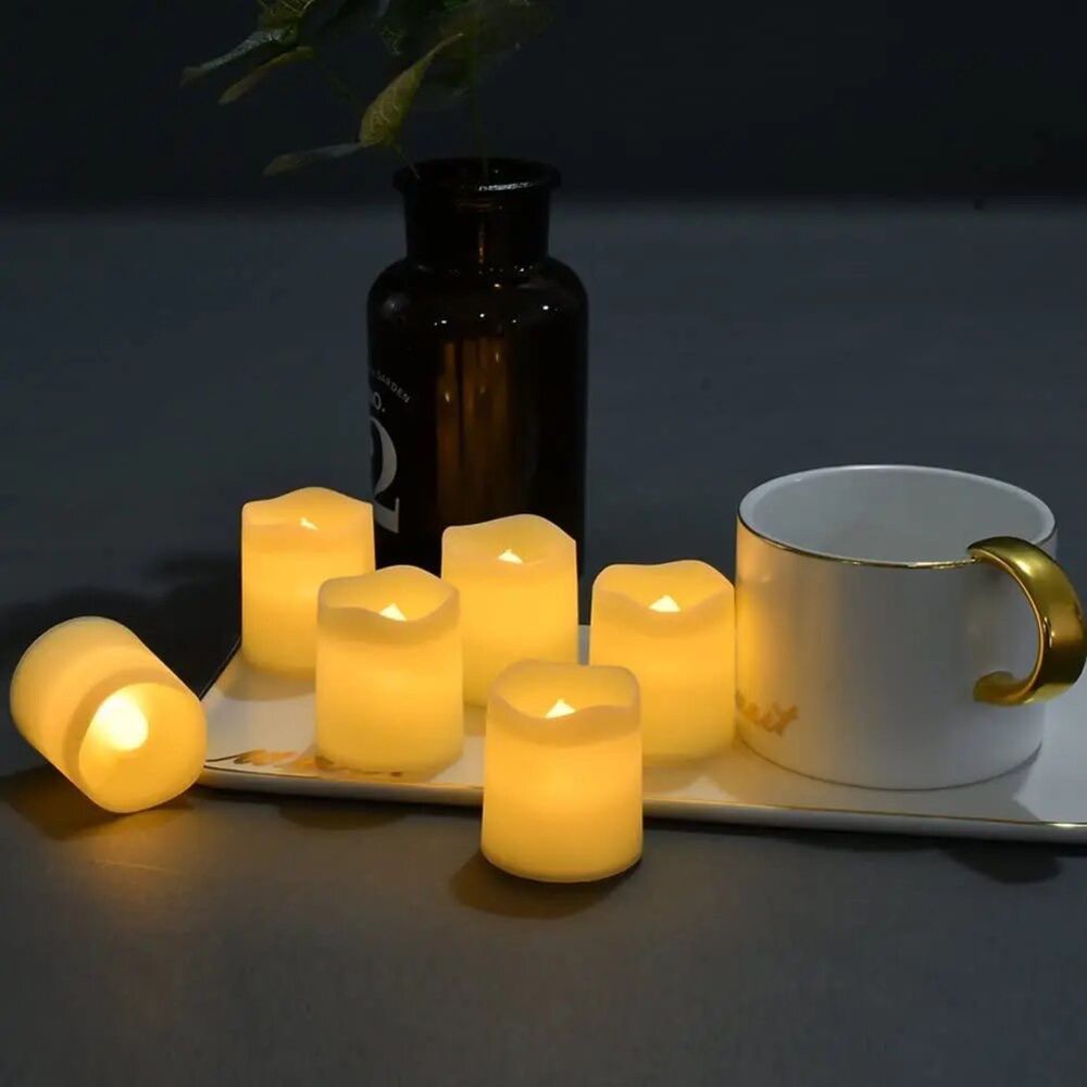 LED електричні свічки на батарейках для декору, чайні