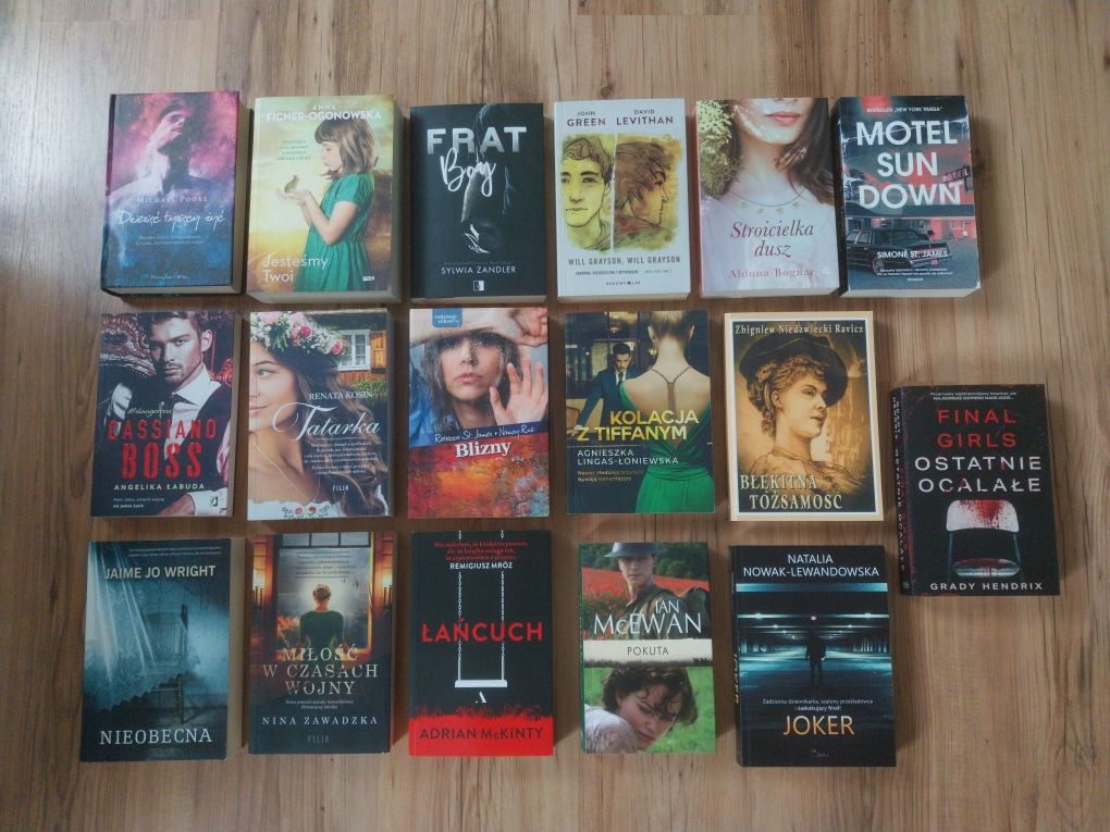 Zestaw 35 książek o różnej tematyce