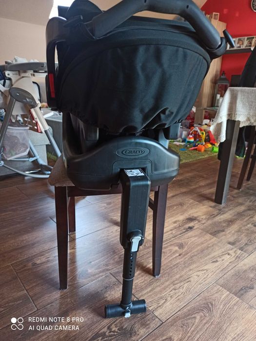 Fotelik + baza Graco Snugfix  0-13kg TEST ADAC