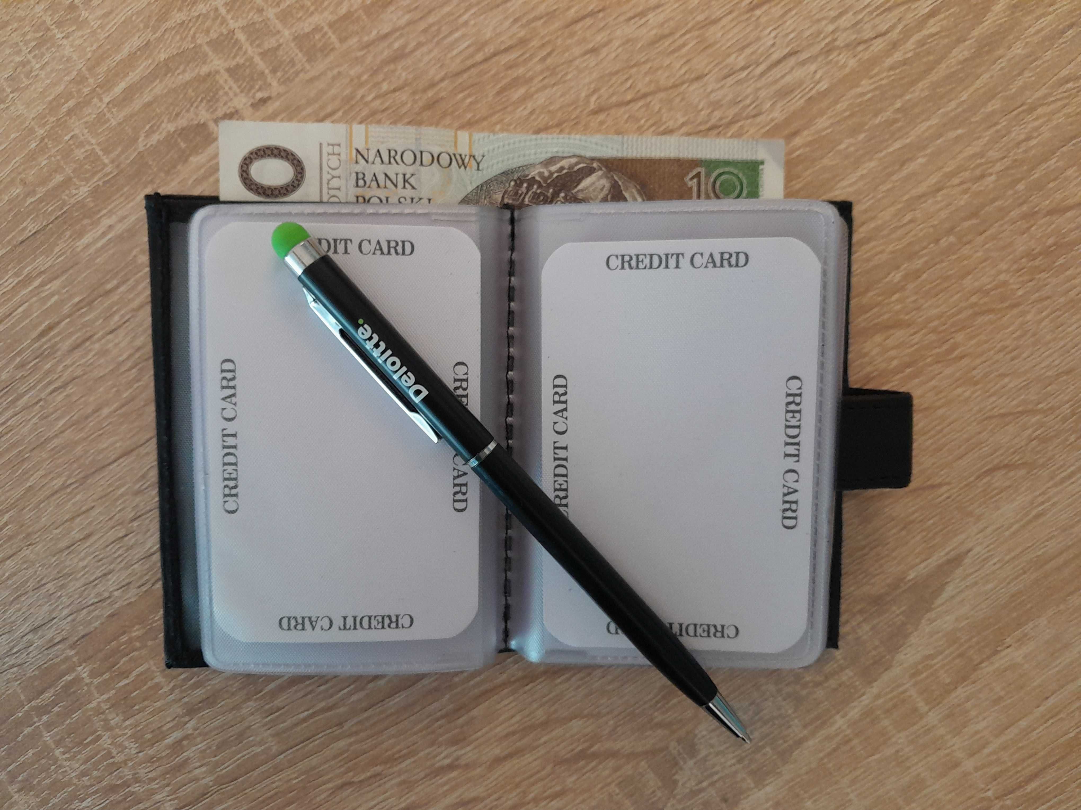 Etui na karty płatnicze, wizytówki_ AS II ( 23 kieszenie i zatrzask )