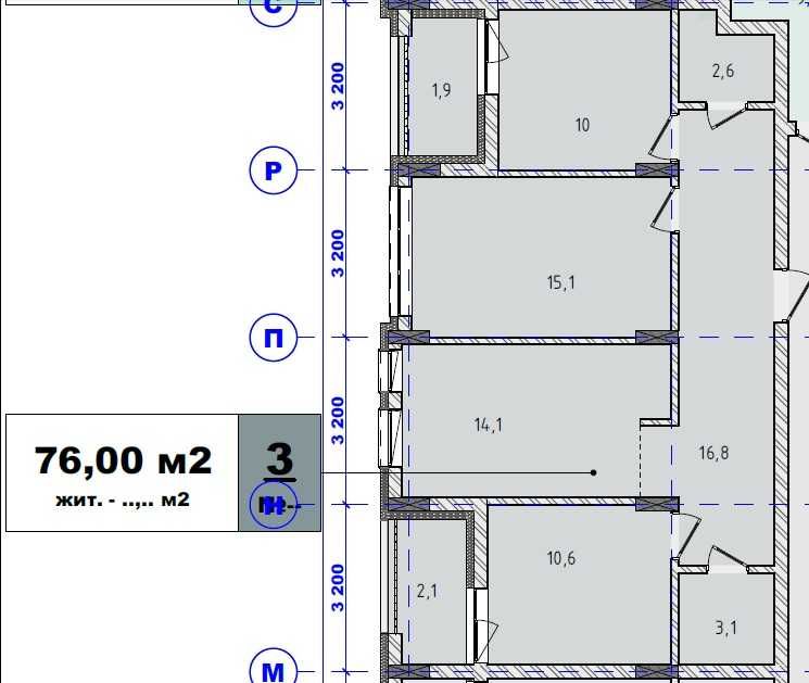 Продаж 3-кім квартири по вул Зарицького в Городку