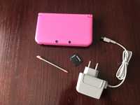 Konsola Nintendo 3DS XL Różowa + akcesoria