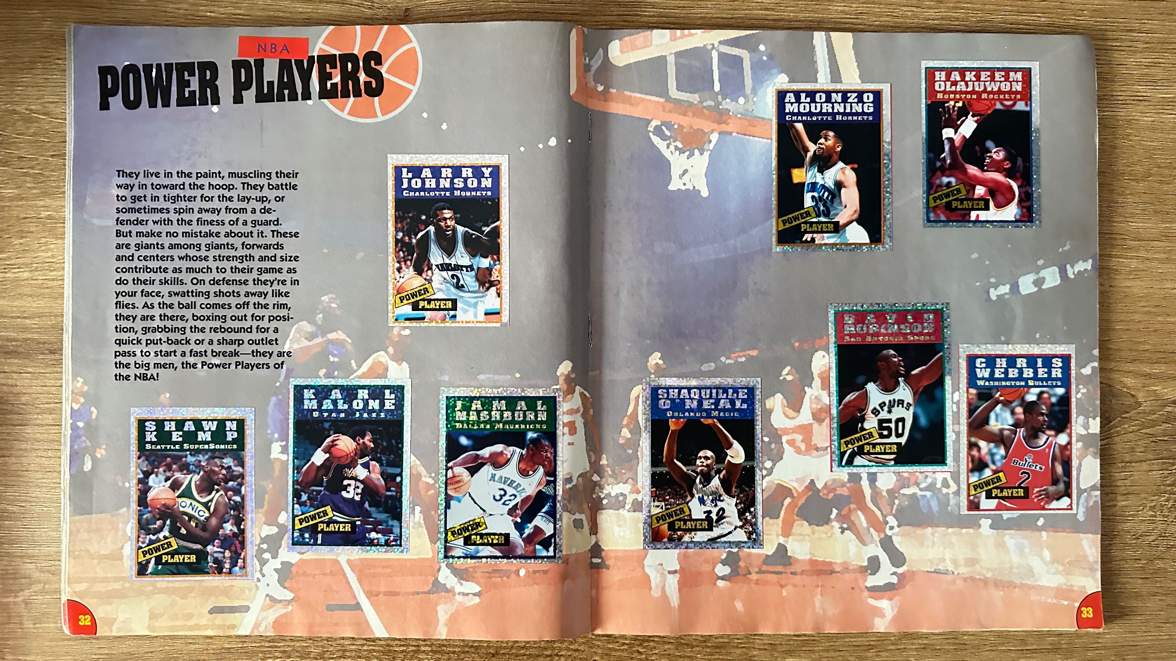 NBA Basketball 95-96 sticker album PANINI kompletny naklejki 288/288