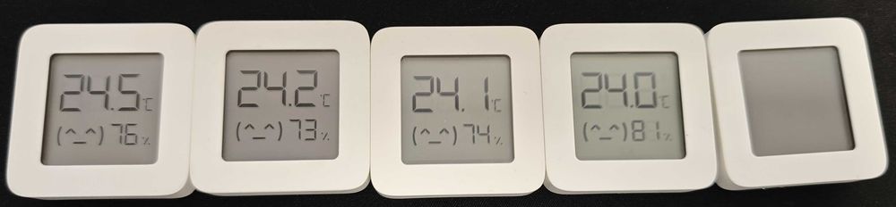 Czujnik temperatury i wilgotności XIAOMI Mi 2 LYWSD03MMC [5 sztuk]